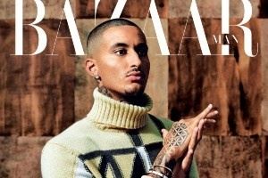 库兹马的另一面!库兹马为时尚杂志《时尚芭莎》拍摄封面写真!